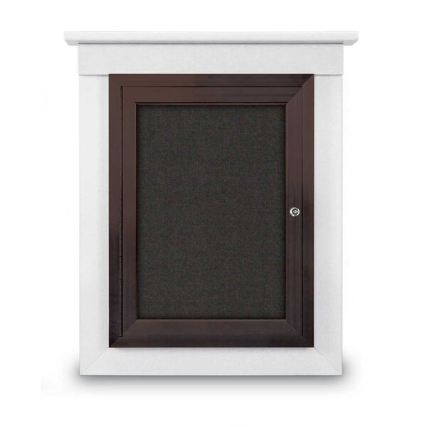 Sliding Glass Enclosed Letterboard, 72"x4